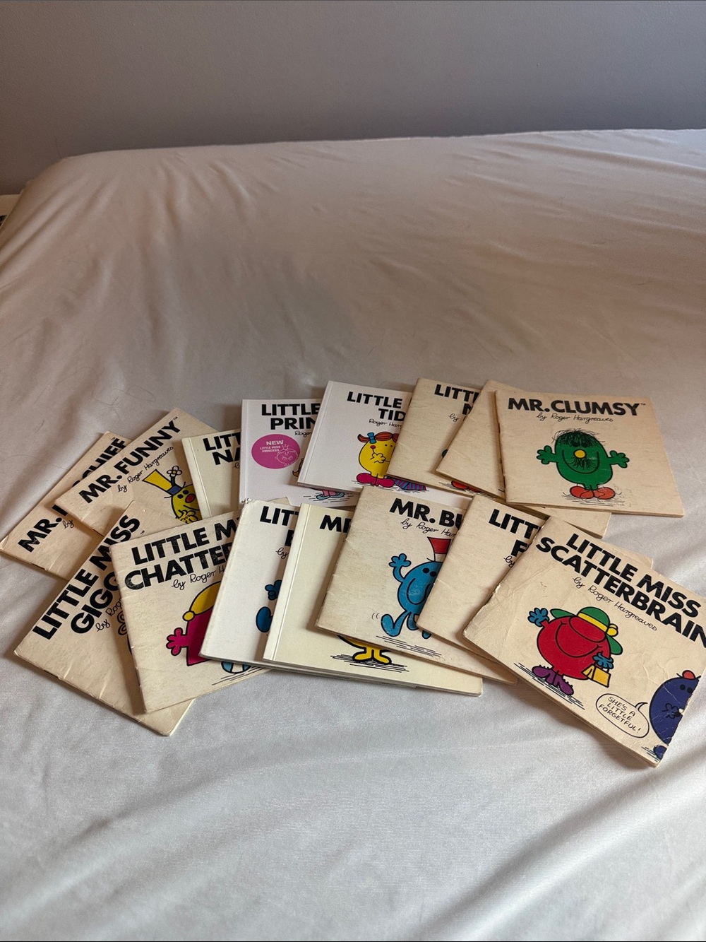 Vintage Little Miss & Mr. Men Kids Book Set Roger Hargreaves